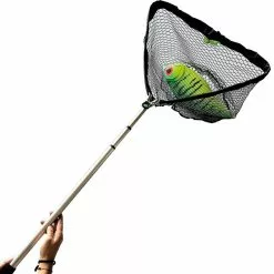 LANDING NET PAFEX TOP FISHING HANDLE ALUMINUM 3 SECTIONS