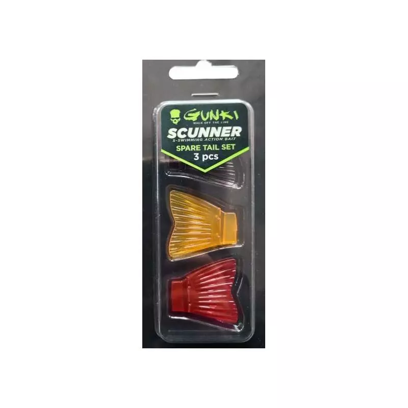 SINKING LURE GUNKI SCUNNER 175S TWIN-SPARE TAIL SET 14CM - PACK OF 3 1 SINKING LURE GUNKI SCUNNER 175S TWIN-SPARE TAIL SET 14CM - PACK OF 3